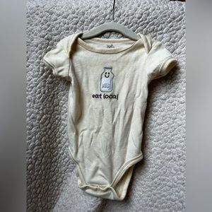 Organic cotton baby onesie gender neutral